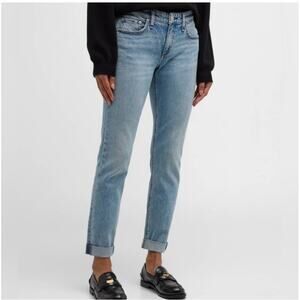 Rag & Bone Dre Low Rise Slim Boyfriend Jeans 30 Jade